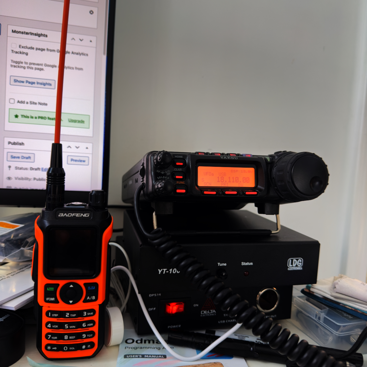 Winter Radio Adventures: Setting Up the Yaesu 857D